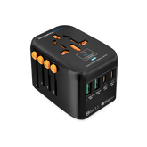 MICRODIA 1WorldAdapter™ PD20W GaN Pro™ with 2 x USB-C PD3.2 & 2x USB-A QC4+ PPS Fast Charging